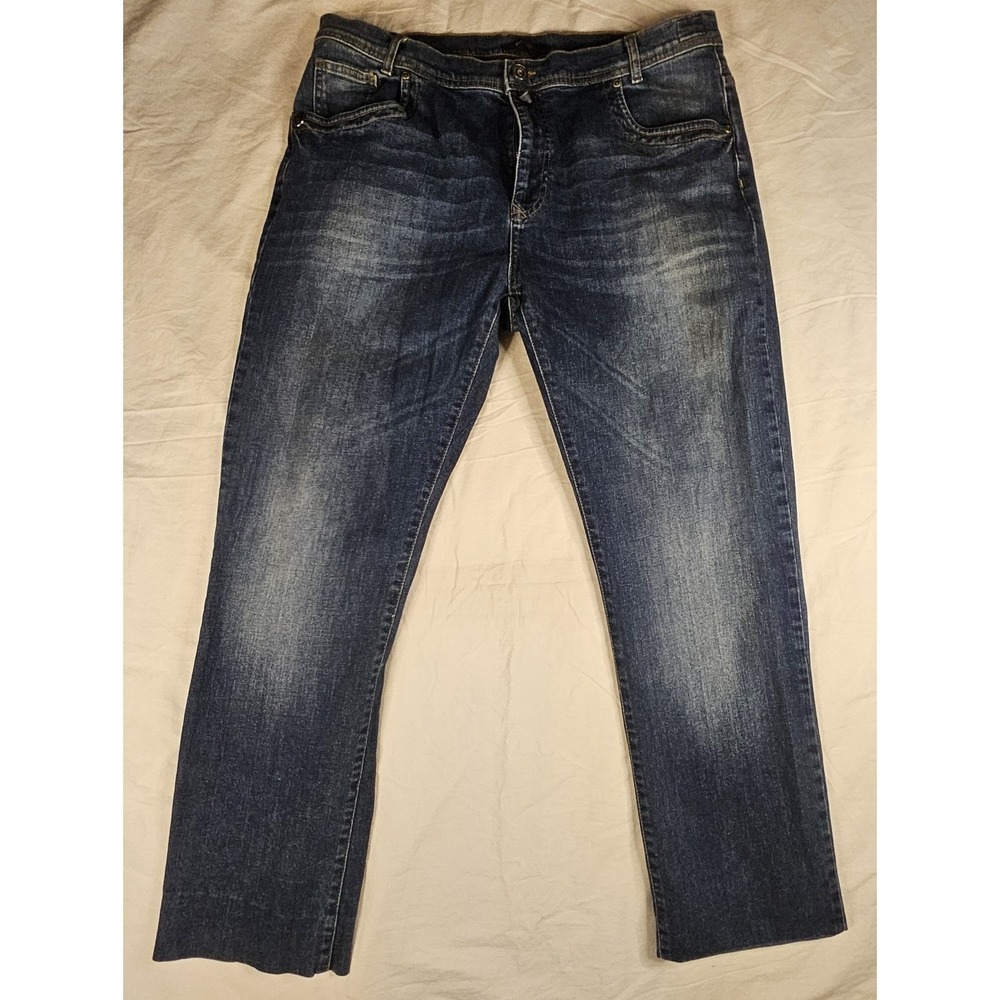 Concept Men's Designer Jeans Blue Denim Straight Leg Size 34x32 Italian Style